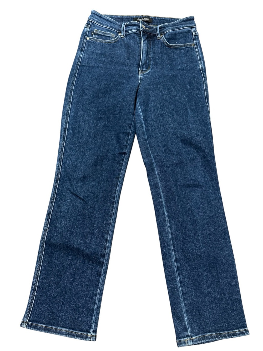 Judy Blue Womens Straight Leg Dark Wash Denim Jeans Size 7/28 JB88575 Stretch